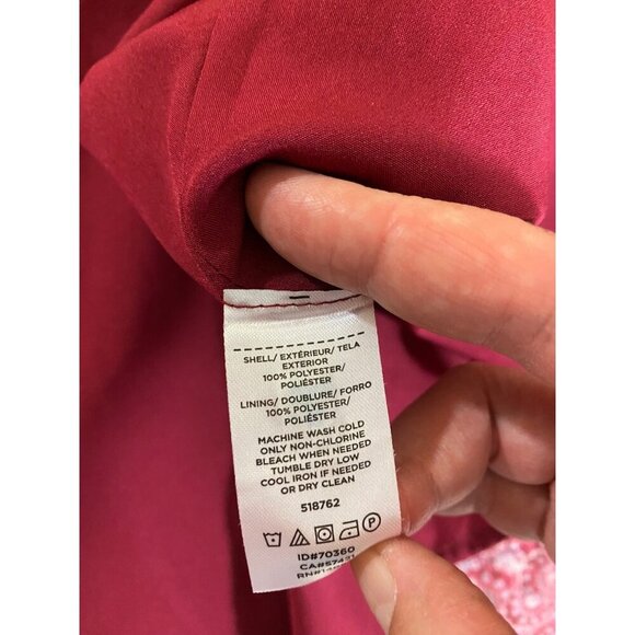 Loft Plus Women's Red Floral Flouce Tie Back Maxi Dress - 22 - Picture 15 of 16